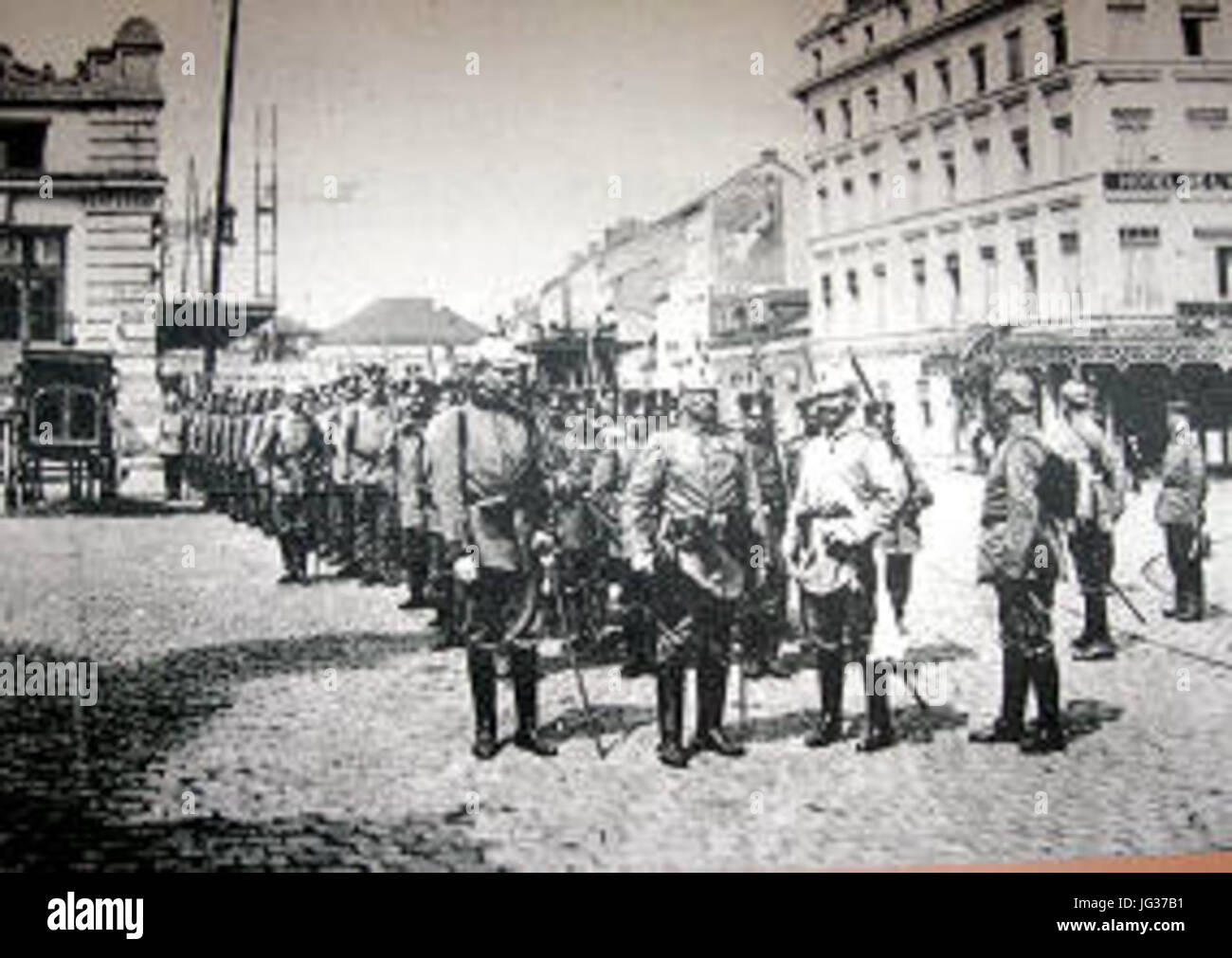 Liége - 1914 - 1918 - rue du Plan incluné Stock Photo