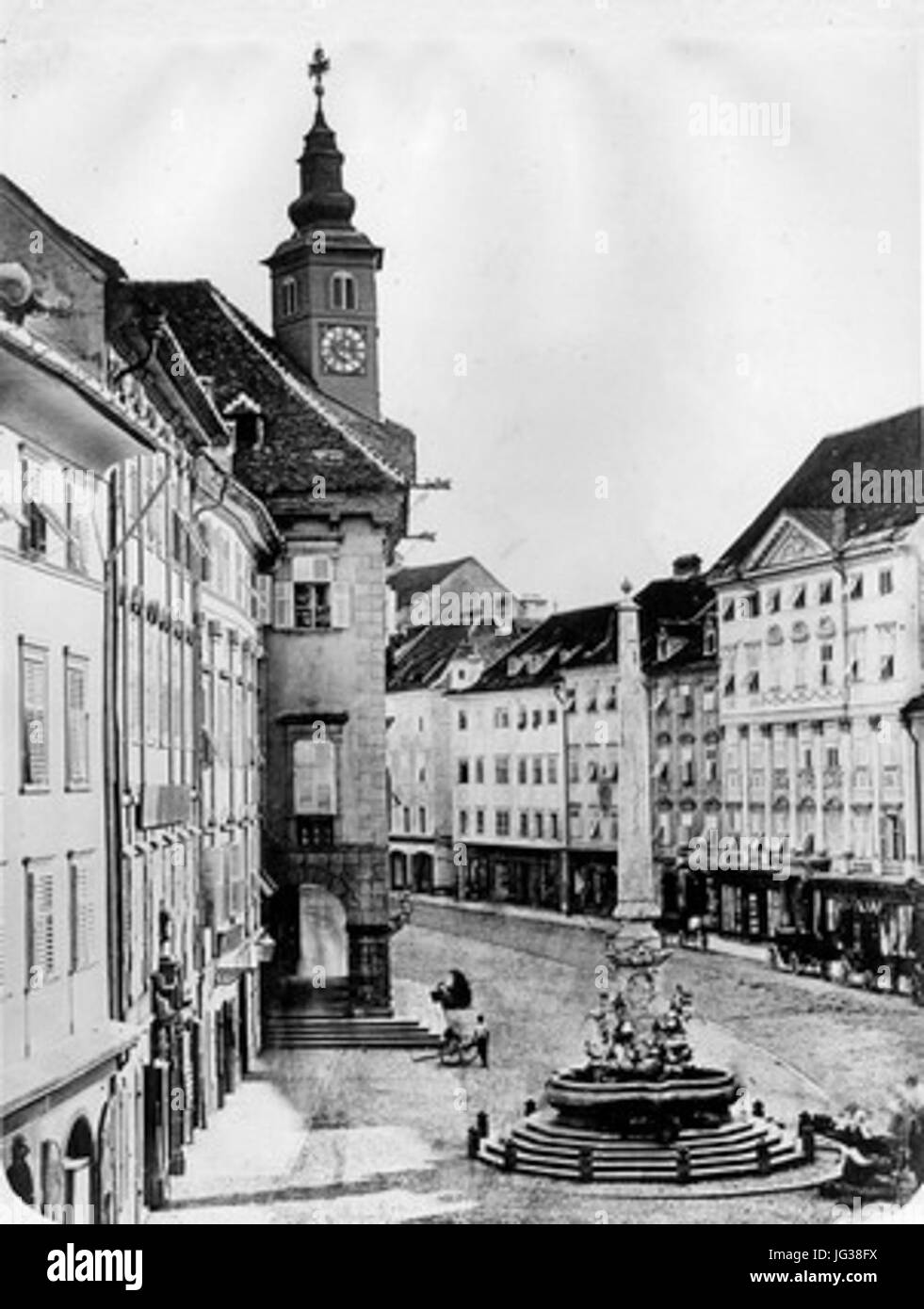 Historic ljubljana map Black and White Stock Photos & Images - Alamy