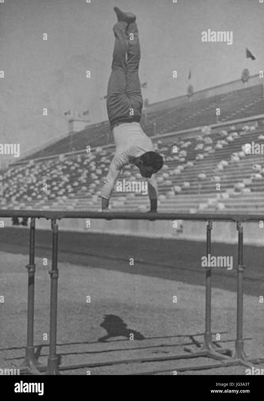 Gymnastics at the 1896 Summer Olympics Men s parallel bars Stock Photo Alamy