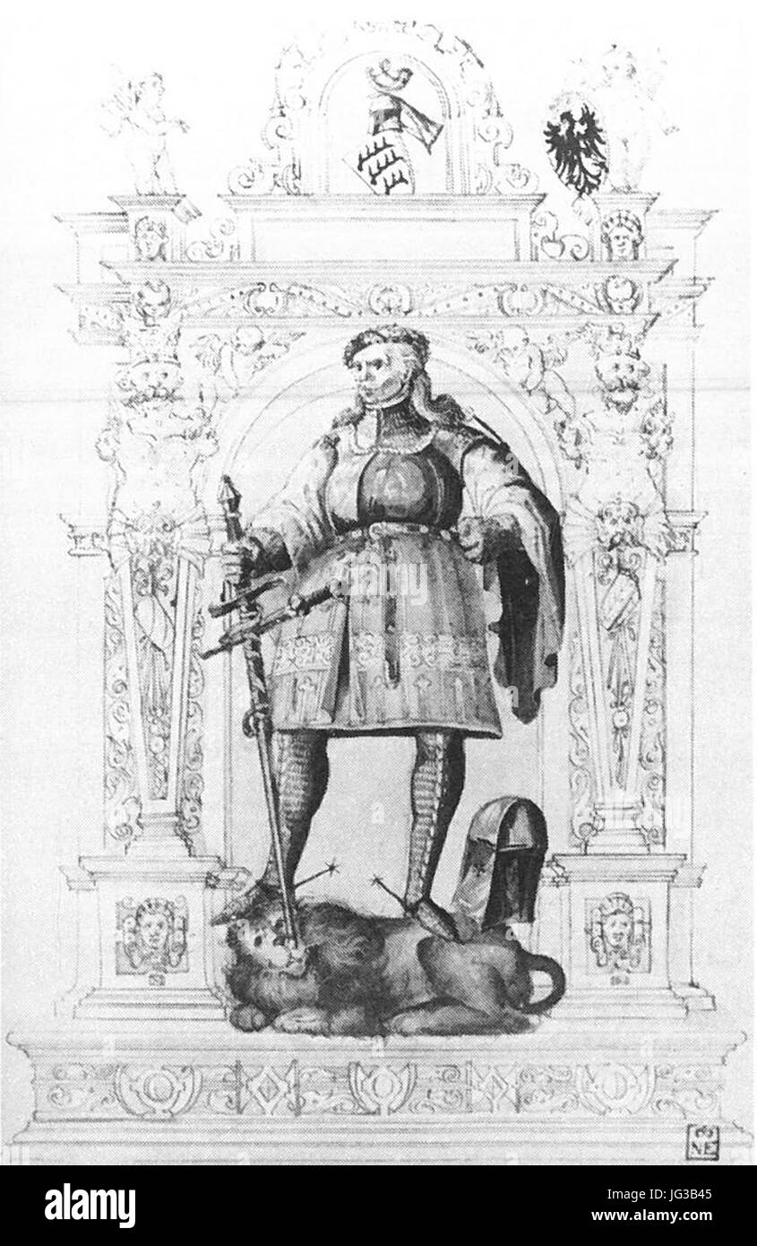 H Steiner - Graf Ulrich I., der Stifter ( mit dem Daumen ) ca1578 (RdSW.E45) Stock Photo