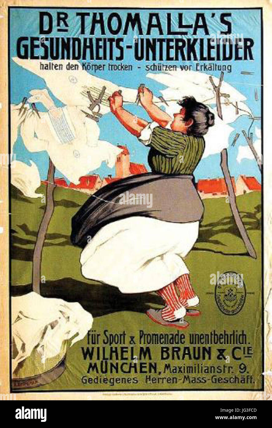 Hermann Bek-Gran - Dr Thomalla s poster Stock Photo