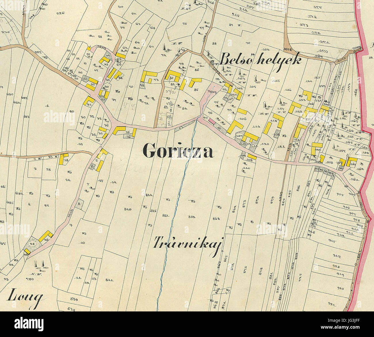 Gorica 1859 večji obseg in original Stock Photo Alamy