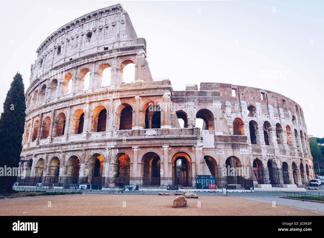 The Colosseum in the morning light. Rome, Italy Stock Photo