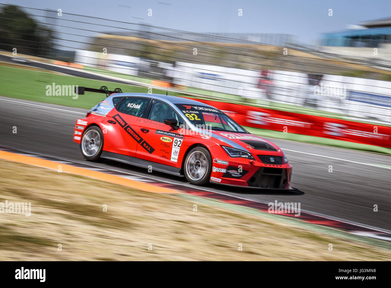 Seat Leon Cupra Cup, Carlotta Fedeli car blurred motion in action