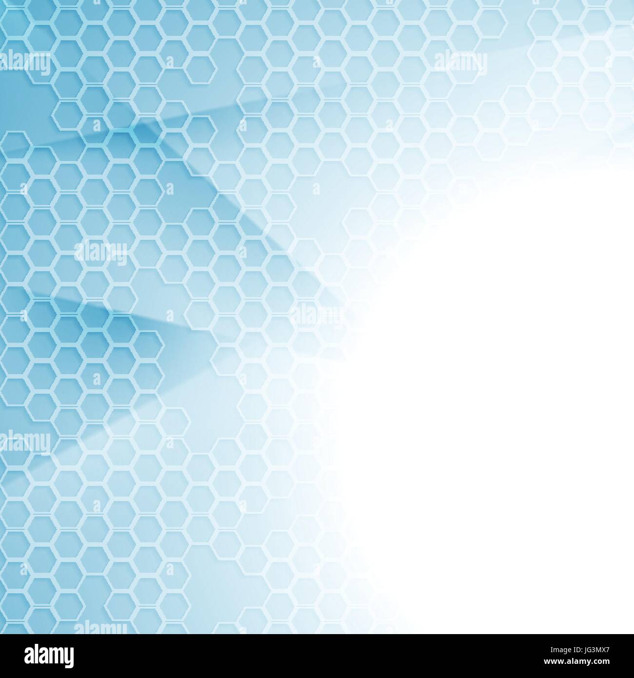 Light blue tech minimal abstract background with hexagon texture