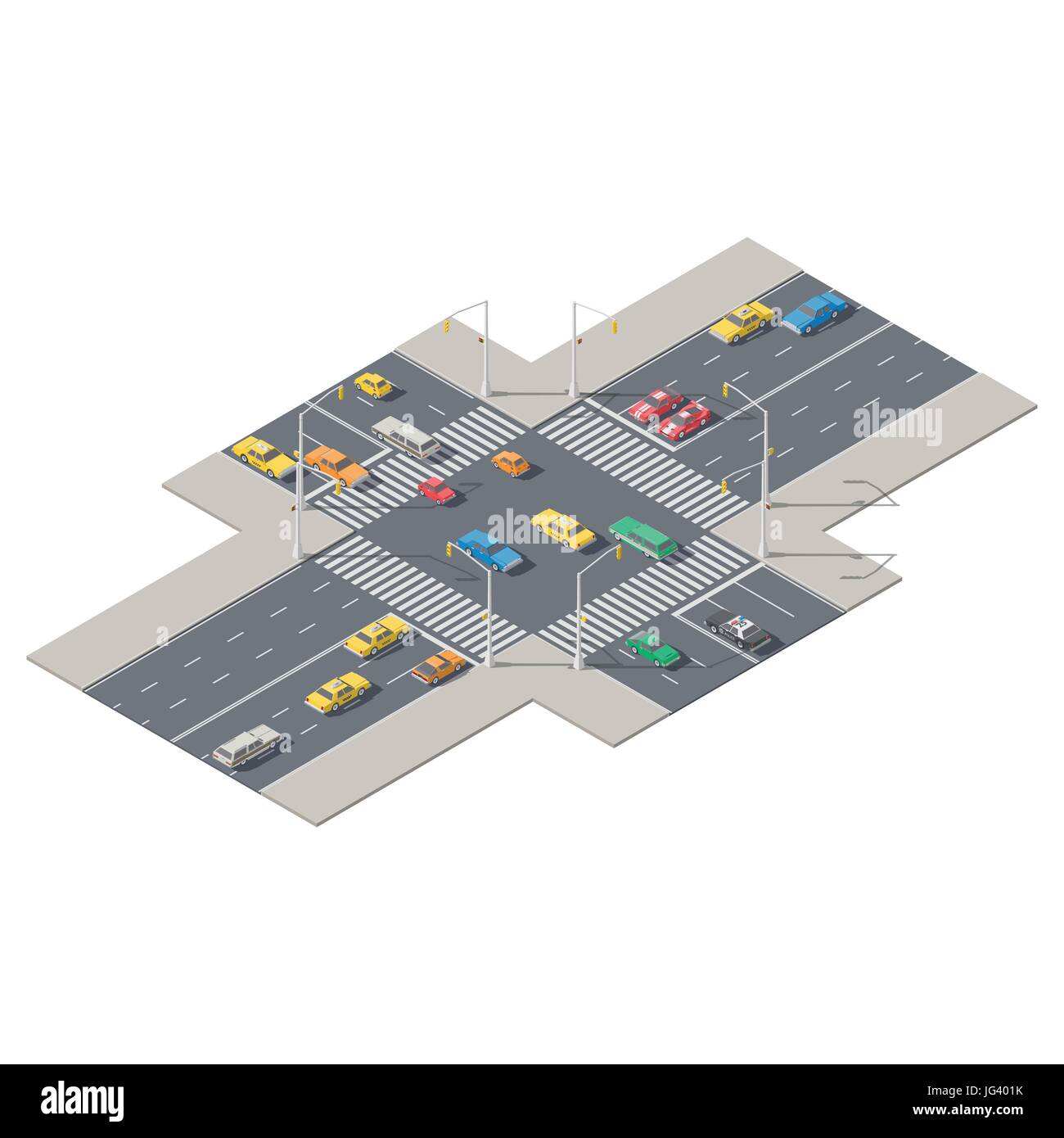 Pedestrian crossing lights Stock Vector Images - Alamy