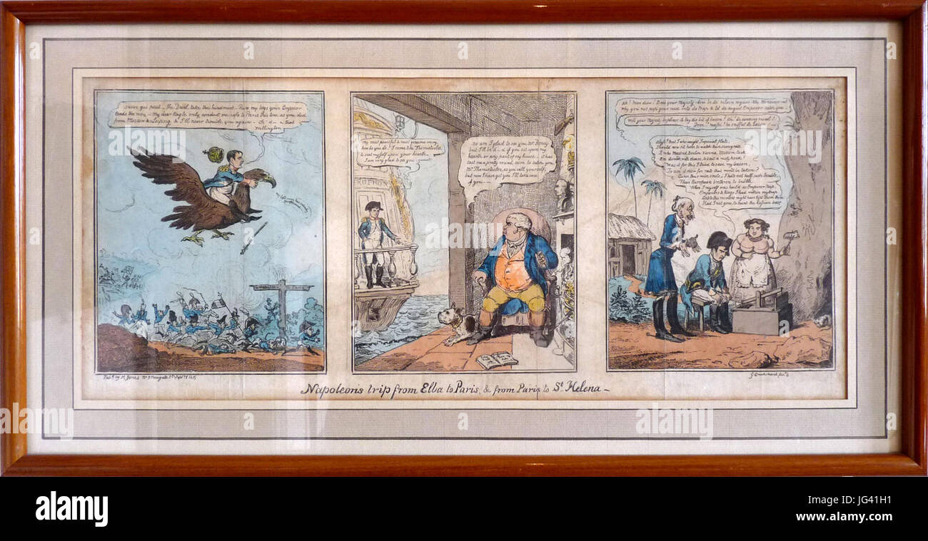 Napoléon par Cruikshank Stock Photo