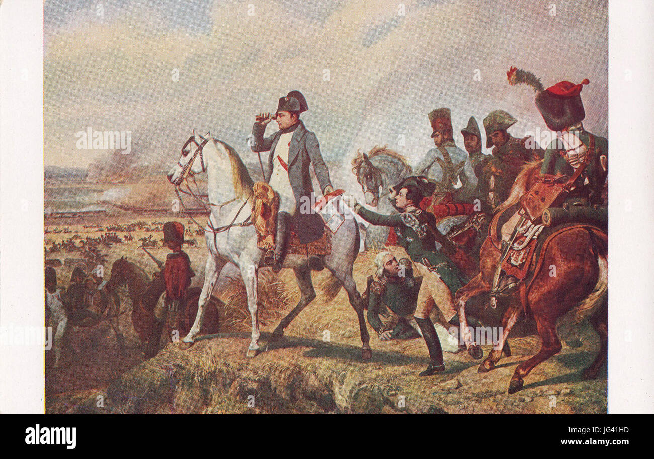 Napoleão B., ed. M. de L´armee, Hätel des Invalides, Batalha de Wagram 6 7 1809, Arquivo de Villa Mª, Açores Stock Photo