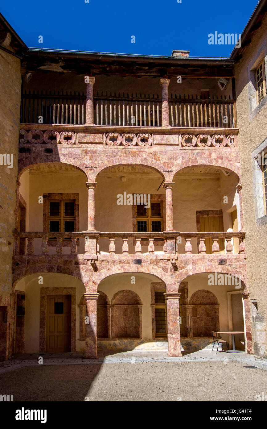 Saint Alban castle, village of Saint Alban sur Limagnole, Gevaudan