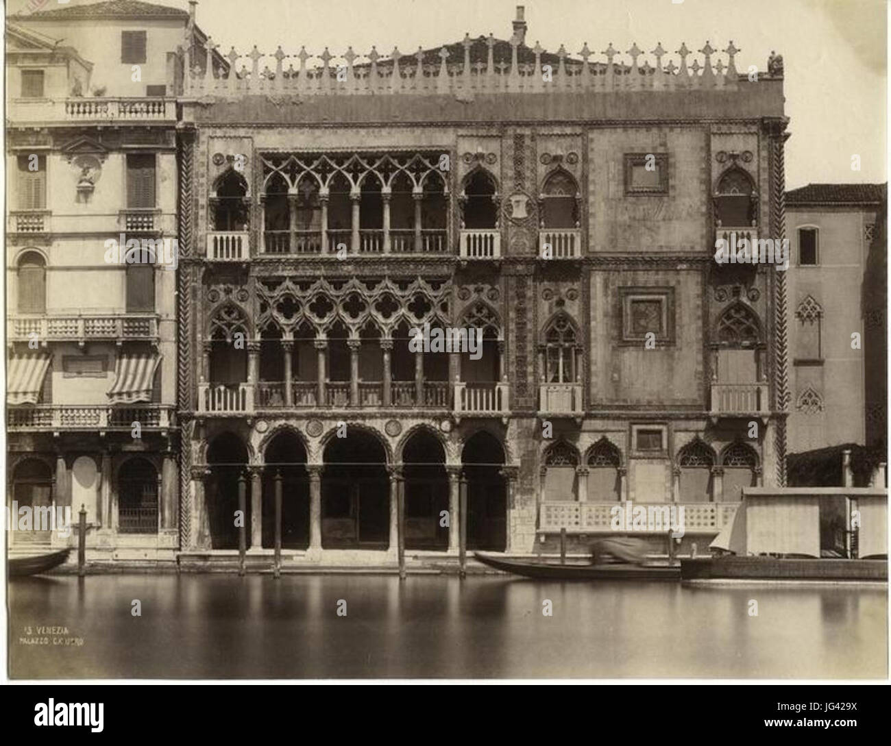 Naya Carlo 281816-188 9 - n. 15 - Venezia - Palazzo Ca  D Oro 1 Stock Photo