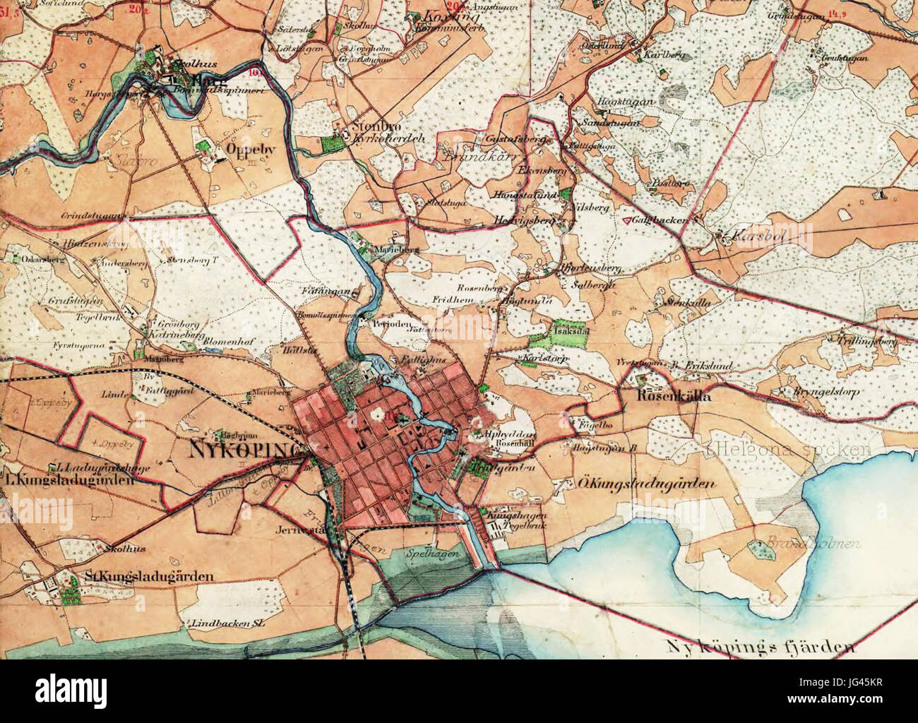 Nykoping map hi-res stock photography and images - Alamy