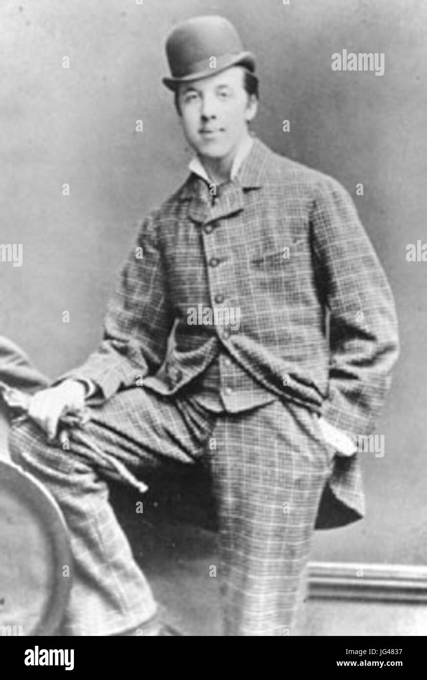 Oscar Wilde 281854-190029 by Hills 26 Saunders Rugby 26 Oxford 3 april 1876 Stock Photo