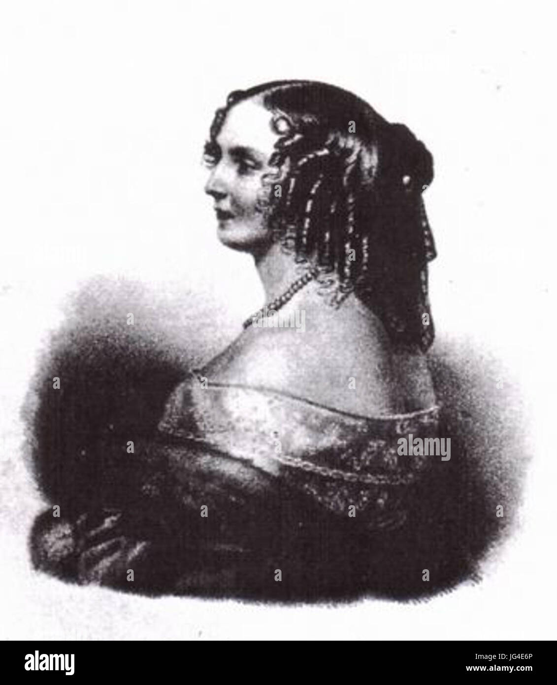 Pauline von Württemberg 1810-1856 Stock Photo