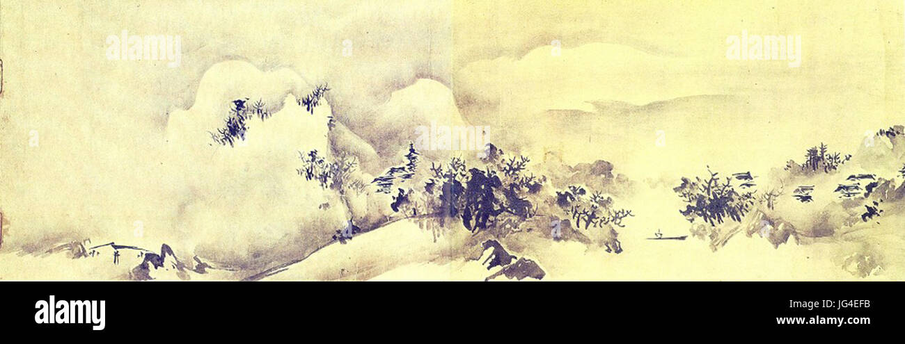 Paysage japonais peinture sur toile. Achat / vente tableau deco pas cher