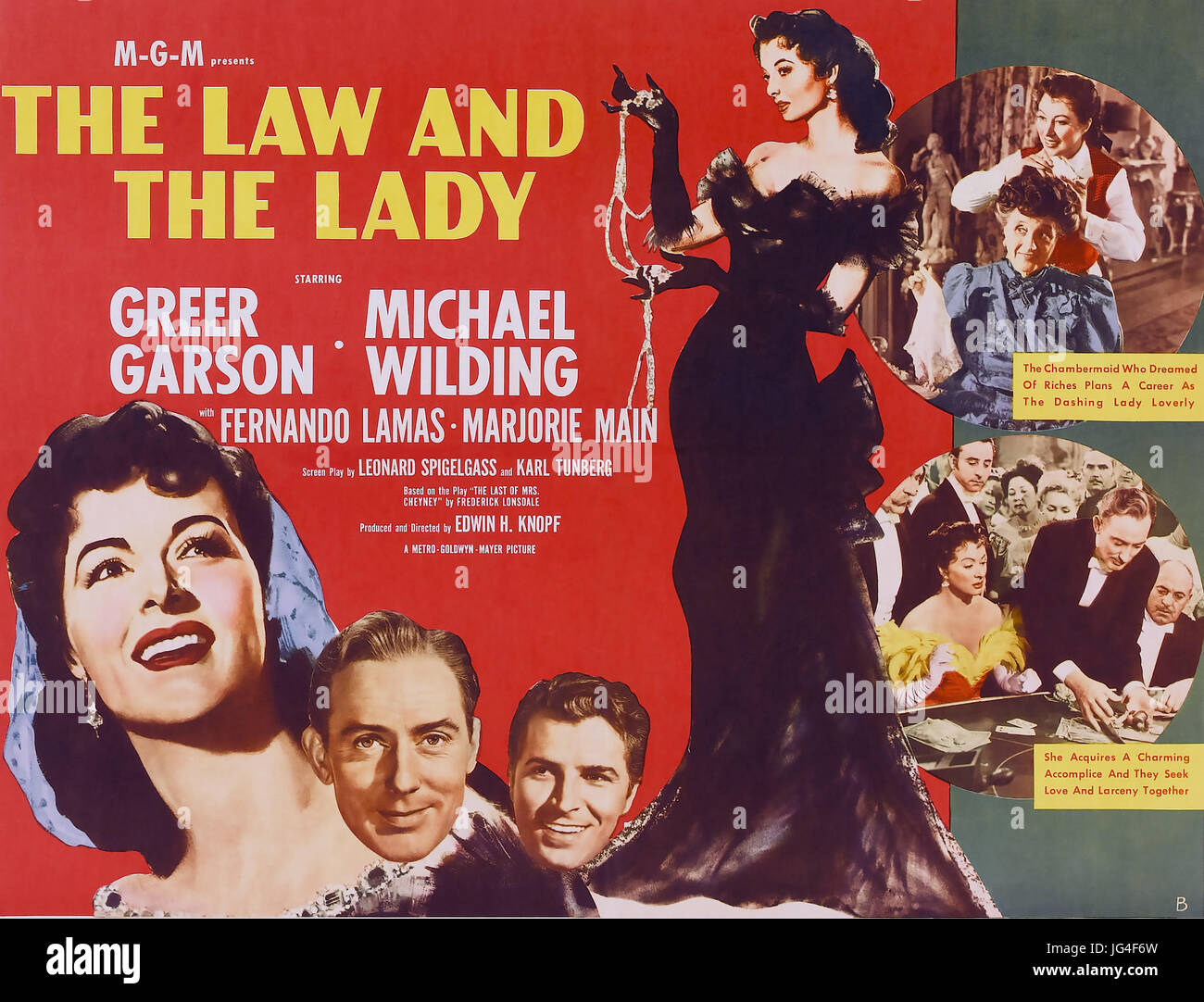 THE LAW AND THE LADY 1951  MGM film with Greer Garson Stock Photo
