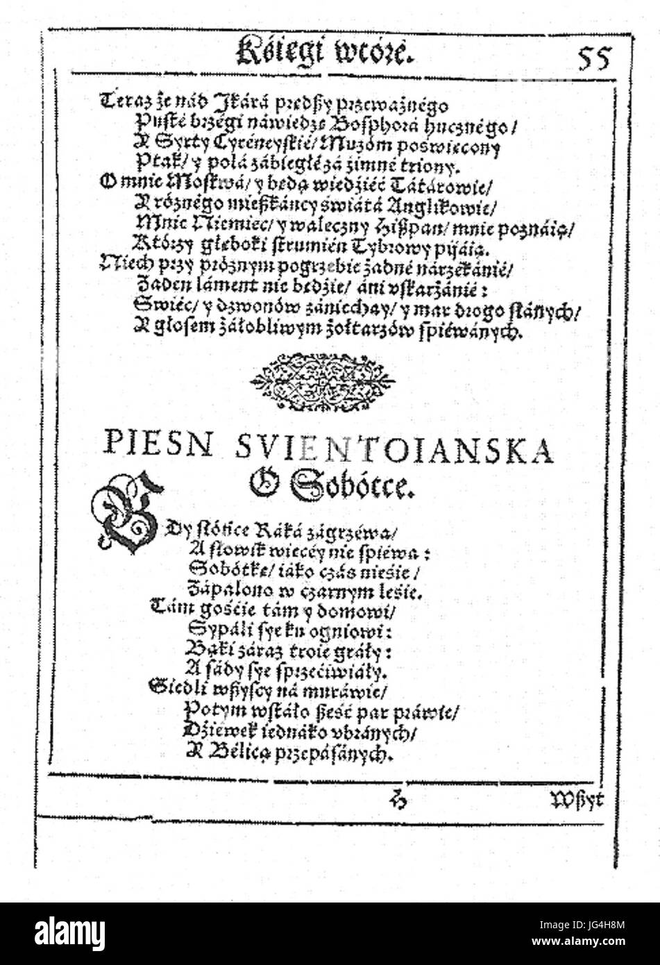 Pieśń świętojańska O Sobótce Tekst Swietojanska High Resolution Stock Photography and Images - Alamy