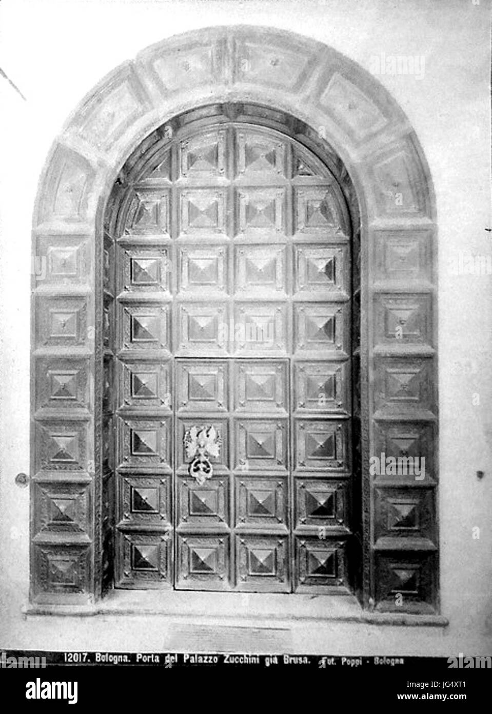 Poppi, Pietro (1833-1914) - n. 12017 - Bologna - Porta del Palazzo Zucchini già Brusa Stock Photo