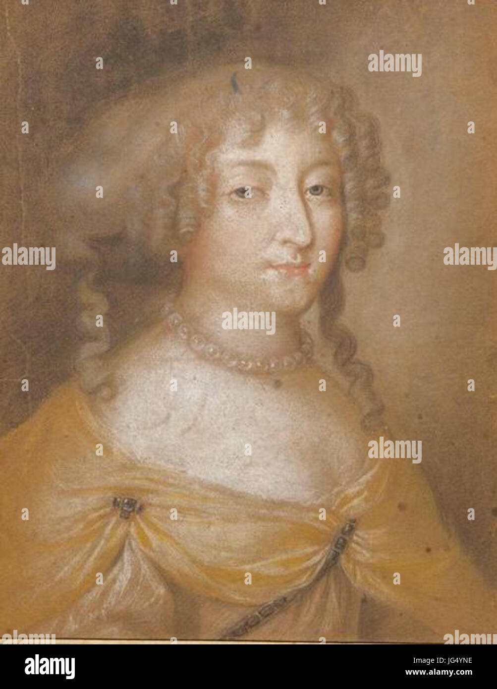 Portrait d'Athénaïs de Rochechouart, marquise de Montespan (1641-1707), maîtresse de Roi Stock Photo