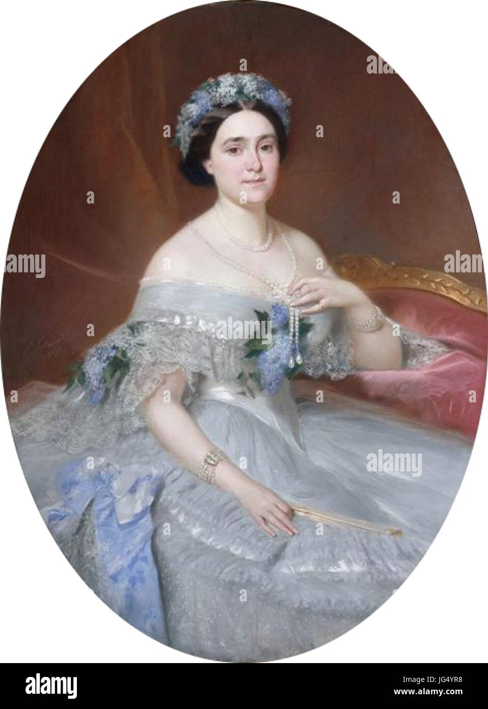 Portrait de la princesse Mathilde Napoléon Stock Photo