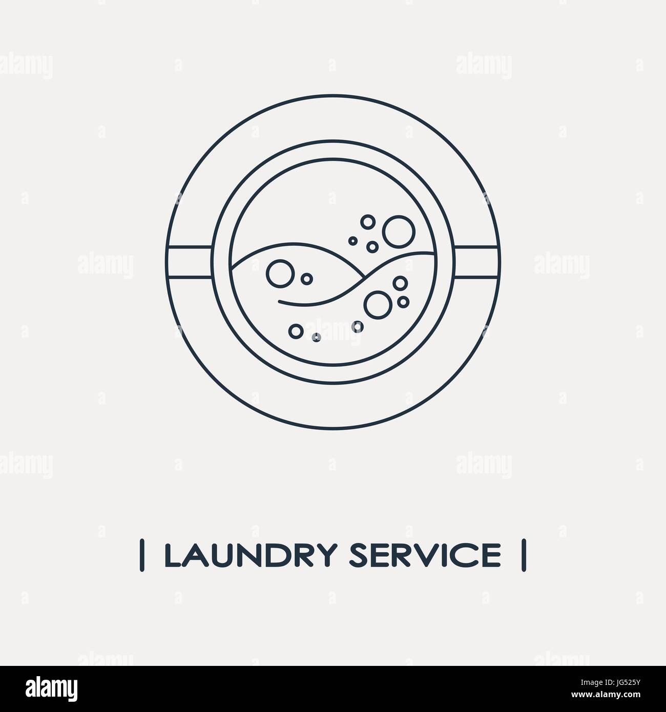 Laundry service logo Stock Vector Image & Art Alamy