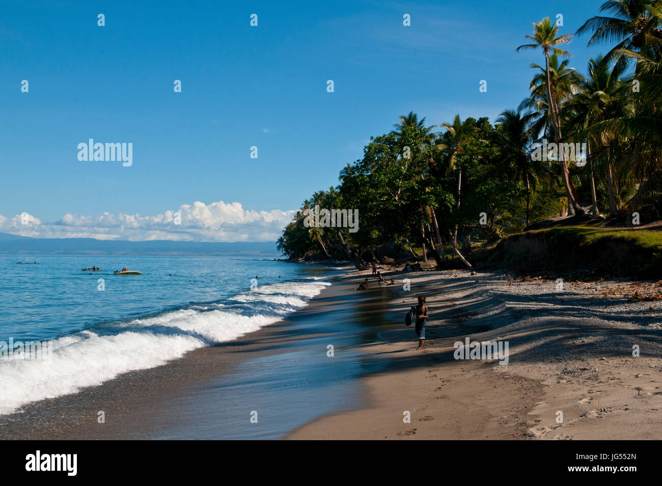 Beach at Savo island, Salomon Islands, Pacific Stock Photo