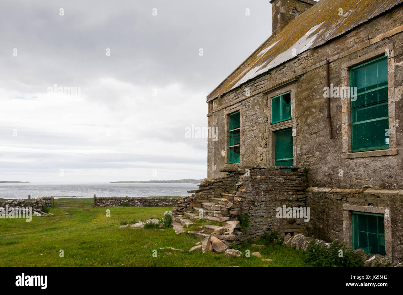 The Hall of Clestrain on Orkney Mainland was the birthplace of Arctic explorer John Rae. DETAILS IN DESCRIPTION. Stock Photo