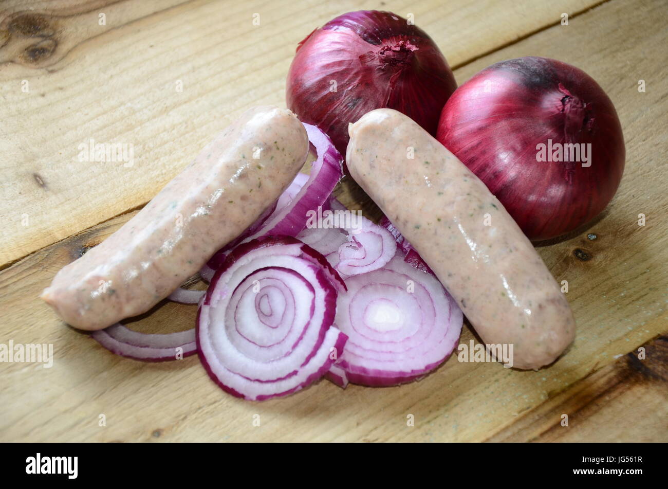 British dish, sausage and onion casserole Stock Photo Alamy