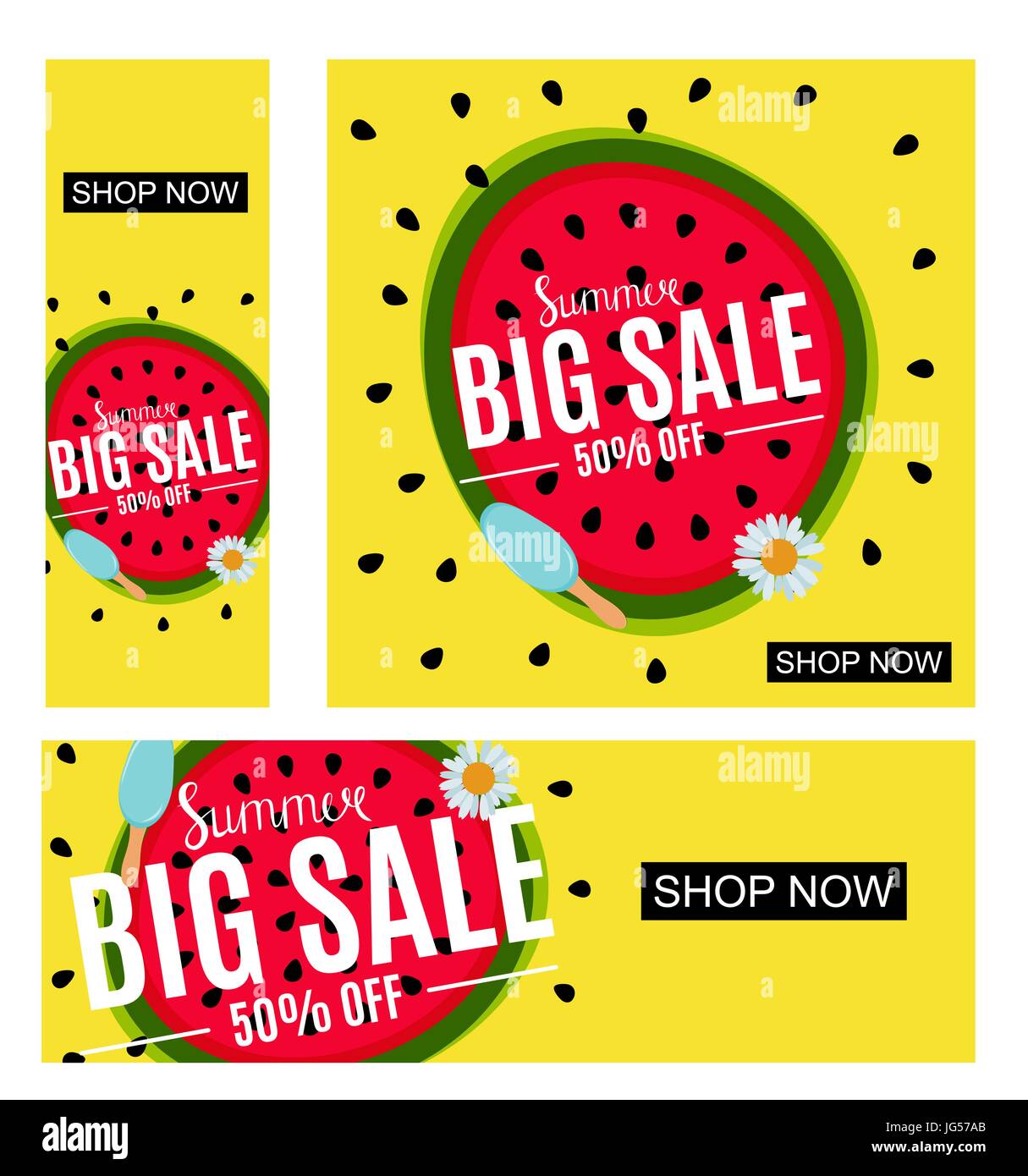 Summer Sale Abstract Banner Background Vector Illustration Stock Vector ...