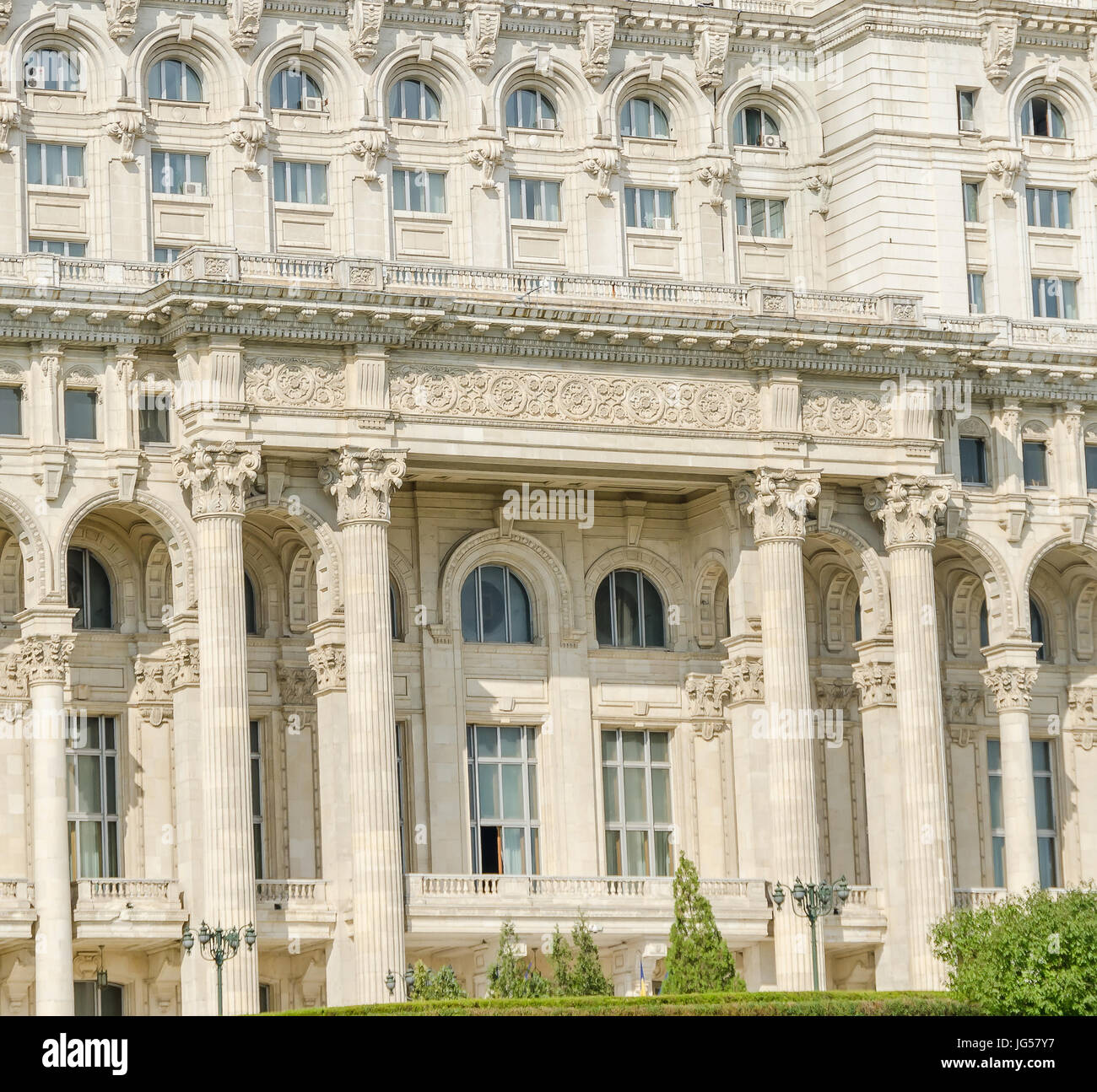 BUCHAREST, ROMANIA SEPTEMBER 19, 2015. The building called "Casa