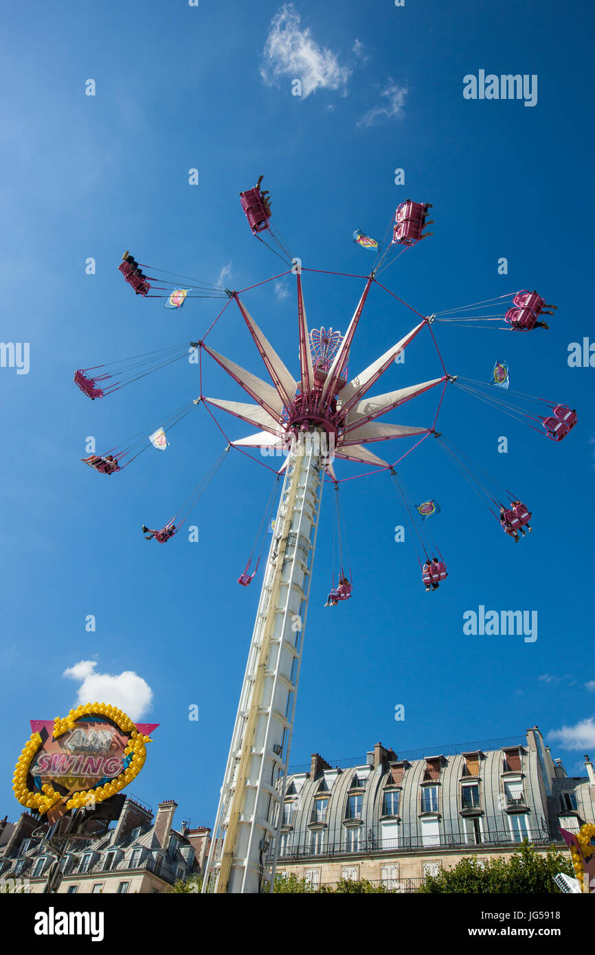 Fairground ride spinning wheel in hi-res stock photography and images ...