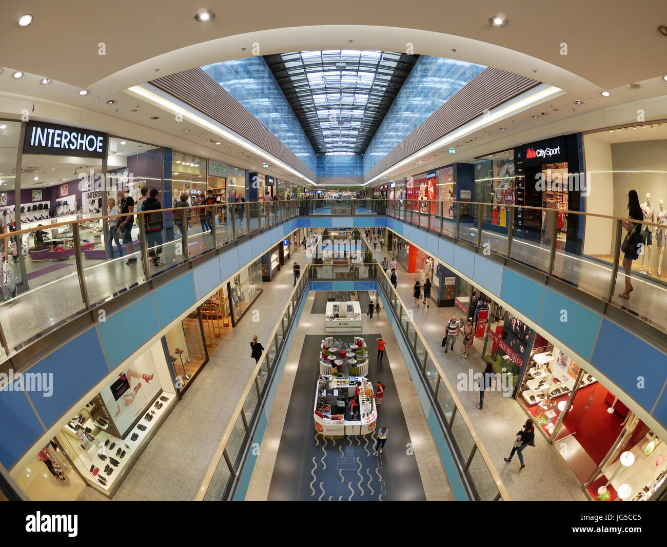Krakow, Poland - June 13, 2016: Galeria Krakowska Mall is the biggest and  most famous shopping mall in Krakow Stock Photo - Alamy