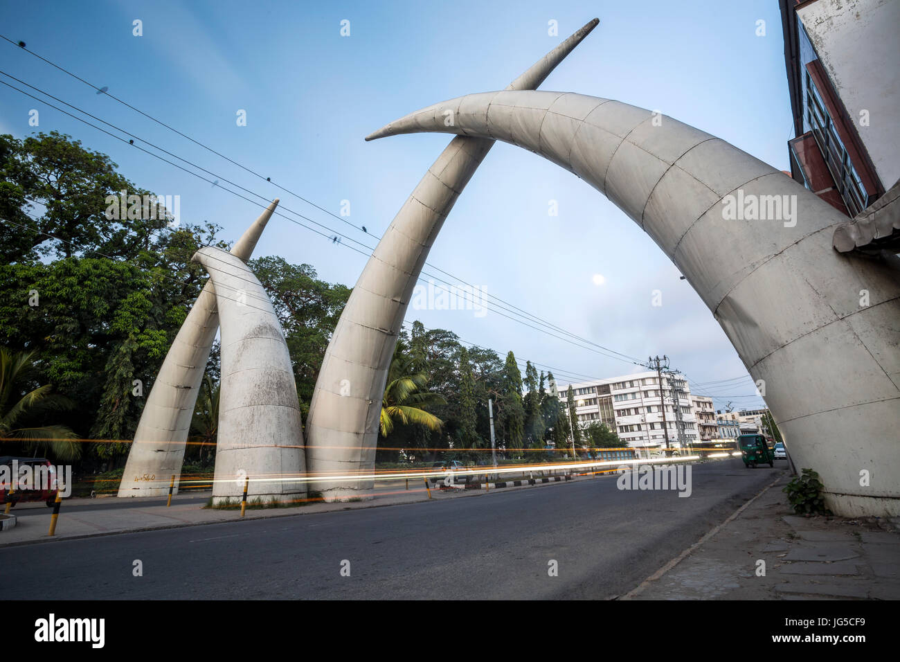 City center of Mombasa, Kenya, East Africa Stock Photo