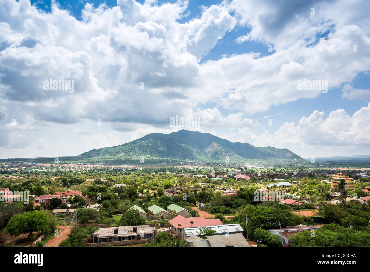 Town of Voi and surrounding nature, Kenya, East Africa Stock Photo - Alamy