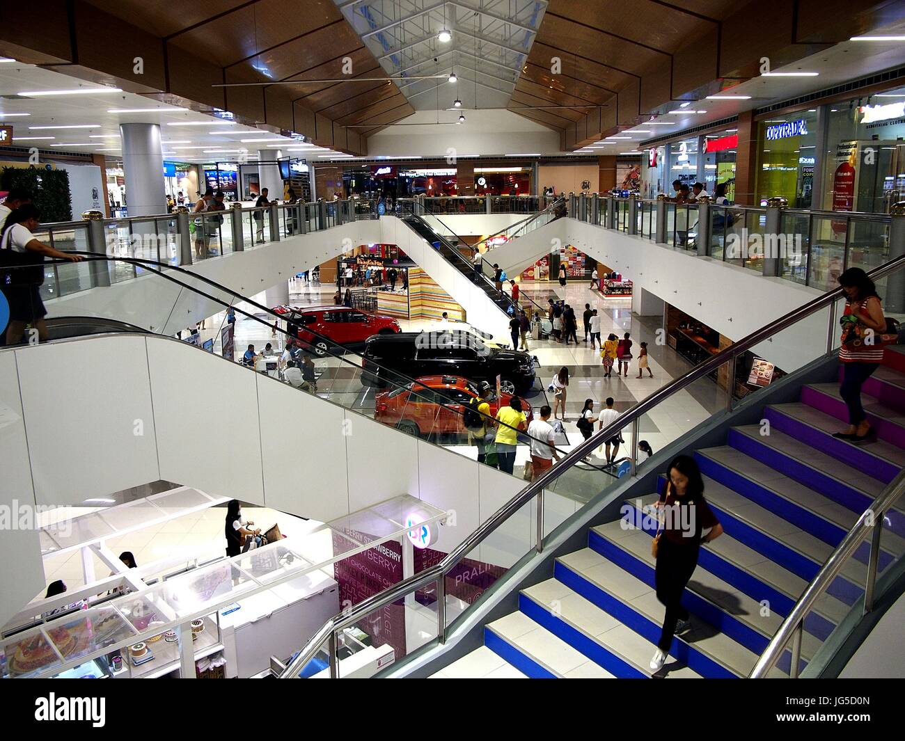 PASIG CITY, PHILIPPINES - JULY 2, 2017: Interiors of the newly opened SM East Ortigas Mall. Stock Photo