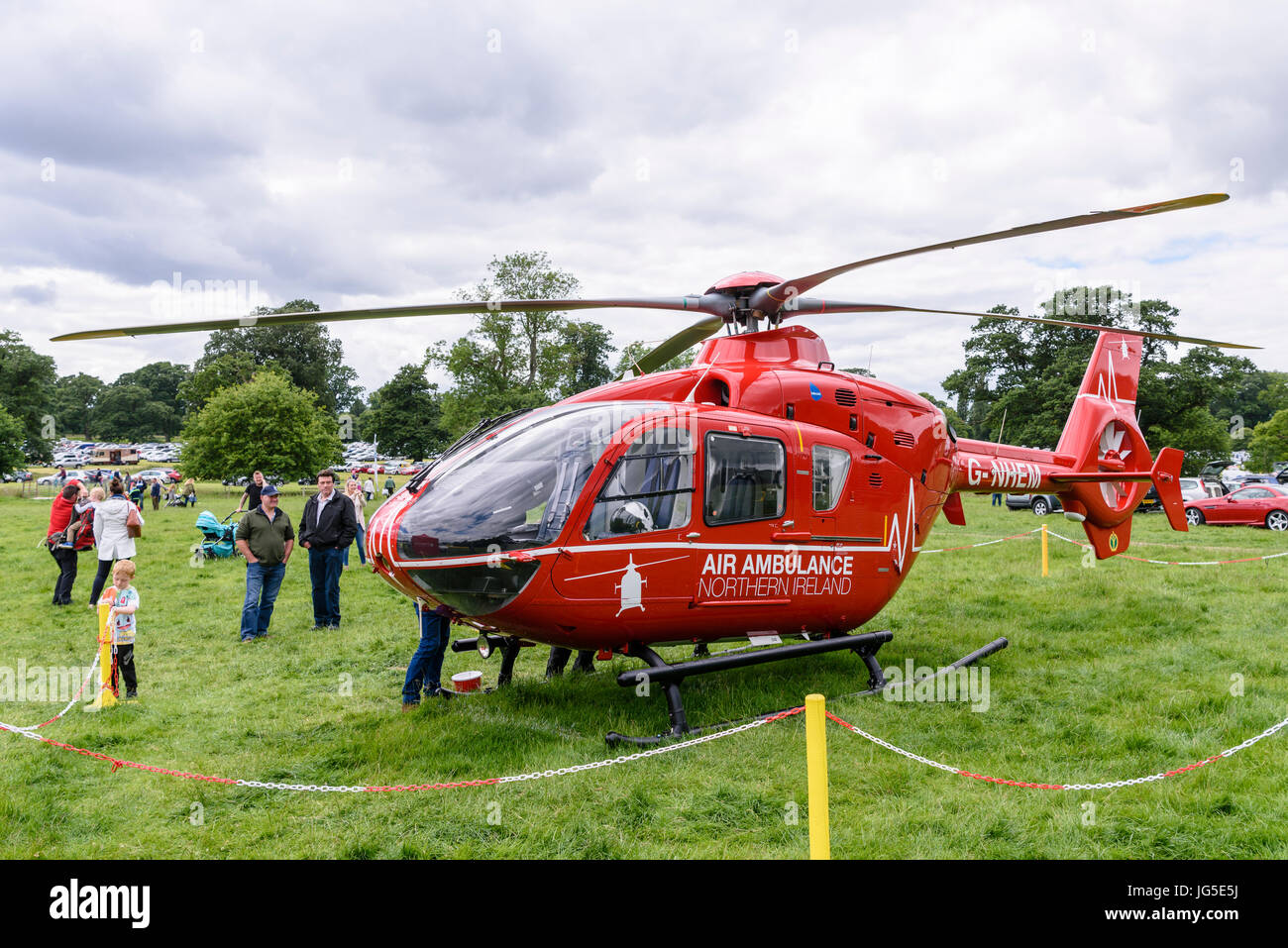 The new Northern Ireland Air Ambulance helicopter. Stock Photo
