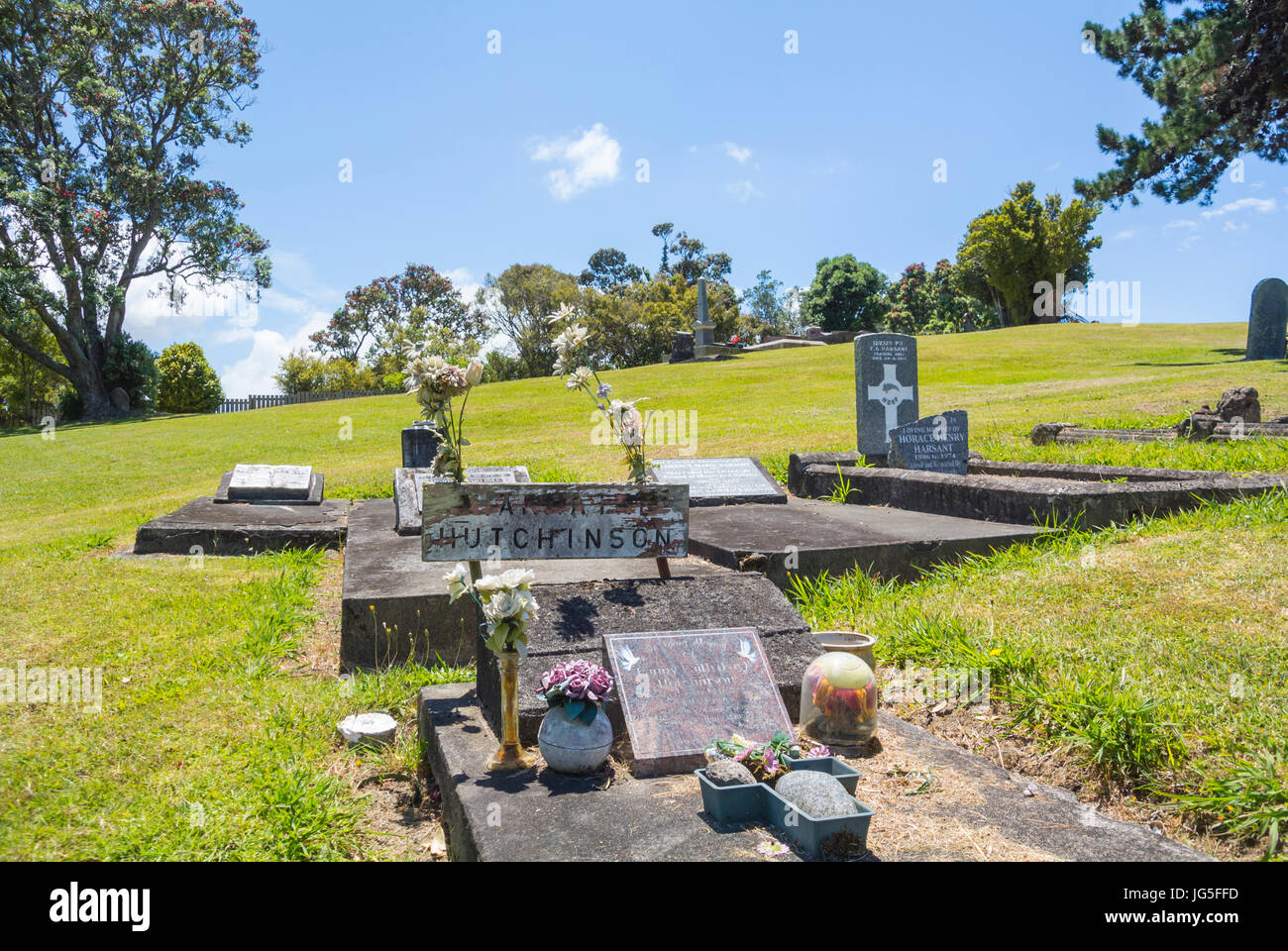 Mercury bay cemetery, Whitianga, New Zealand Stock Photo Alamy