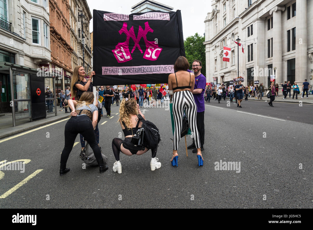London Strippers At Not One Day More Tories Out National Demonstration An Anti Government And Teresa May Protest Organised By An Anti Austerity Cam London Strippers At Not One Day More Tories Out National Demonstration An Anti Government And Teresa May Protest Organised By An Anti Austerity Cam