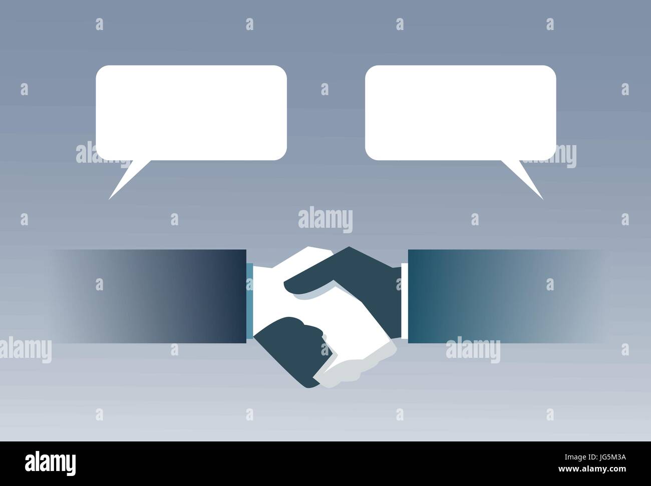 Handshake Banner Business Hands Shake Partners Agreement Concept Stock