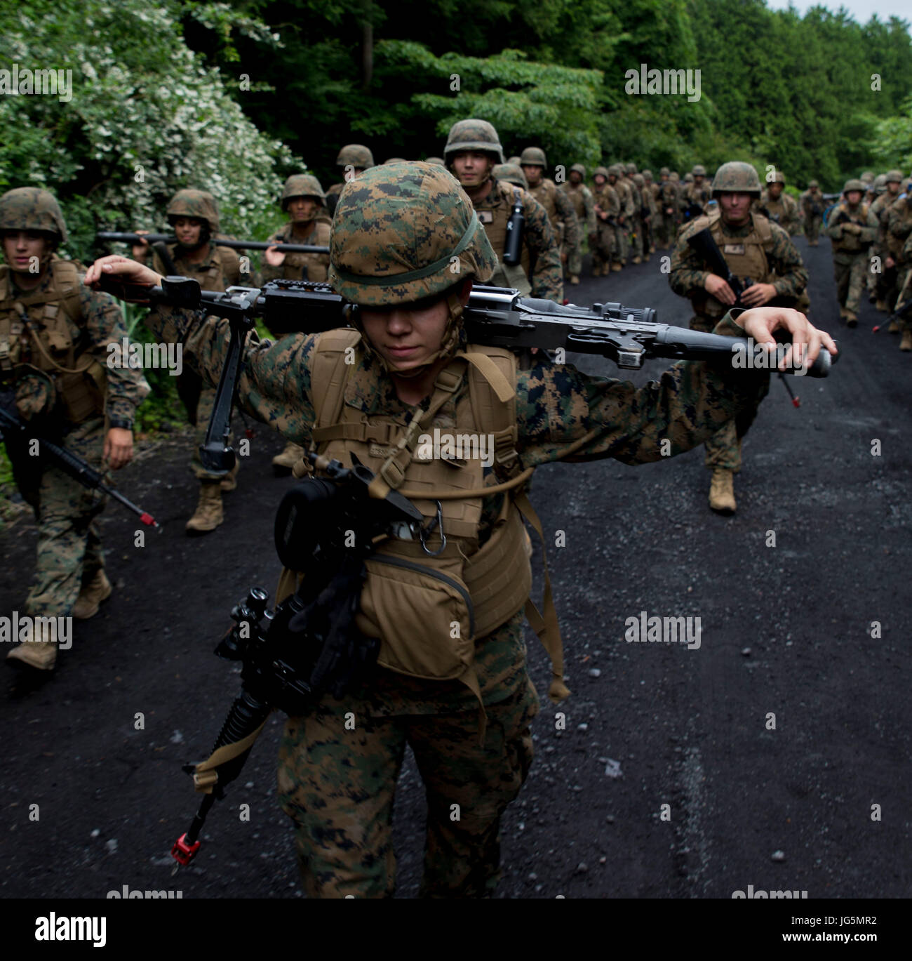 Marines from MWSS-171 conduct Exercise Eagle Wrath 2017 at Camp Fuji ...