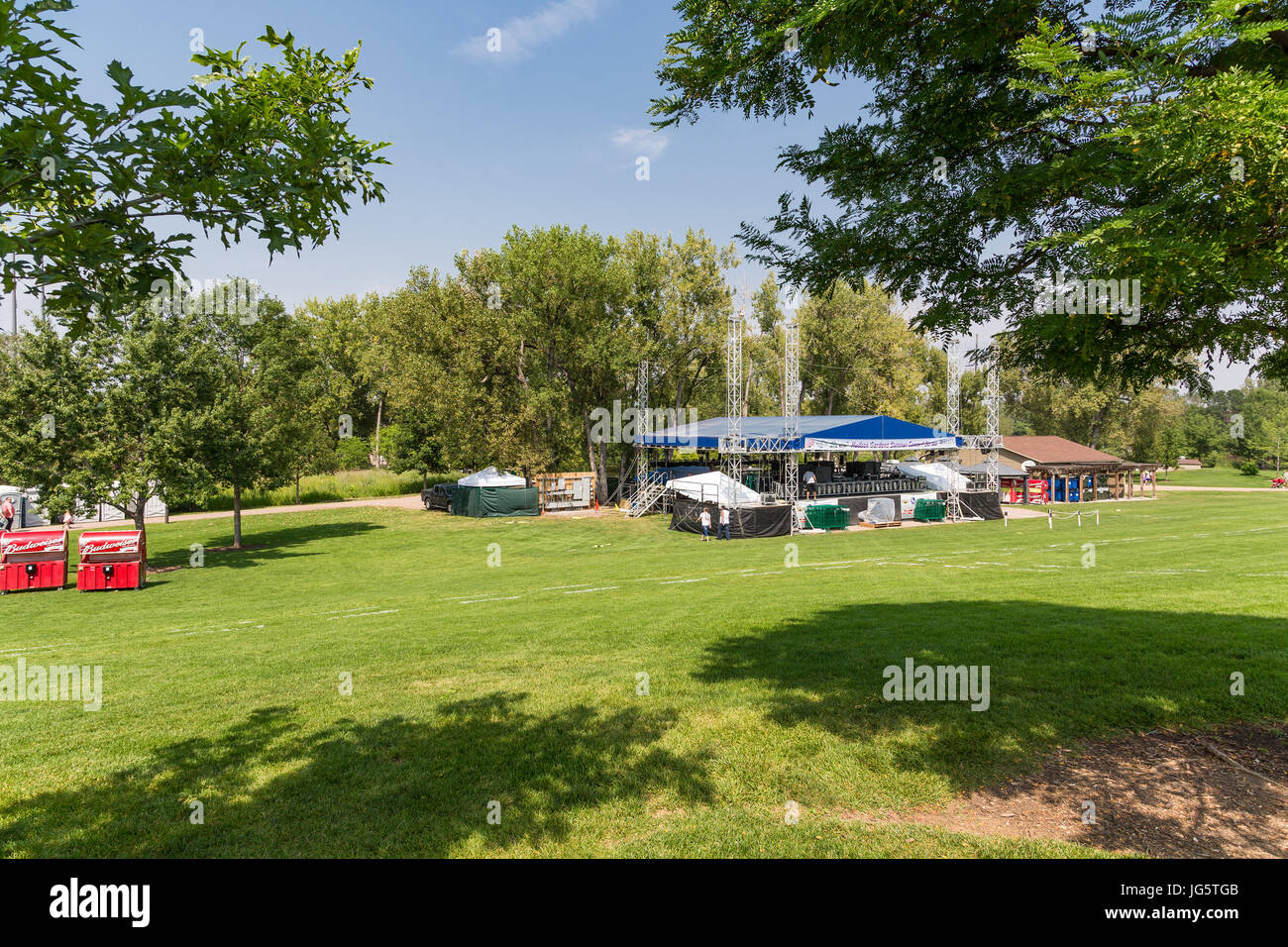 An outdoor concert venue in a park in Denver, Colorado Stock Photo Alamy