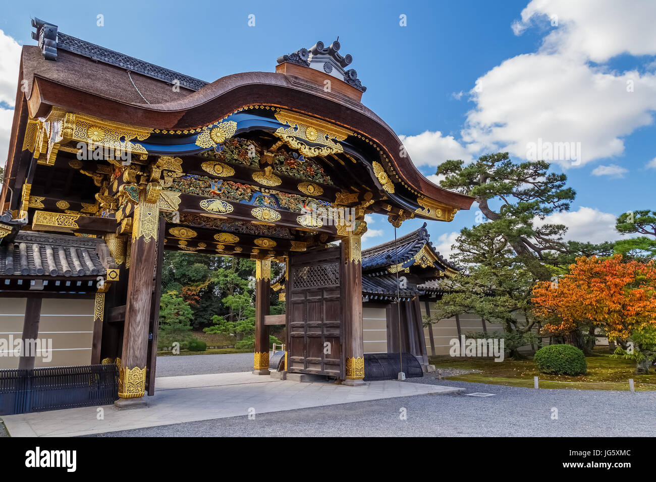 Nijo Castle in Kyoto, Japan Stock Photo
