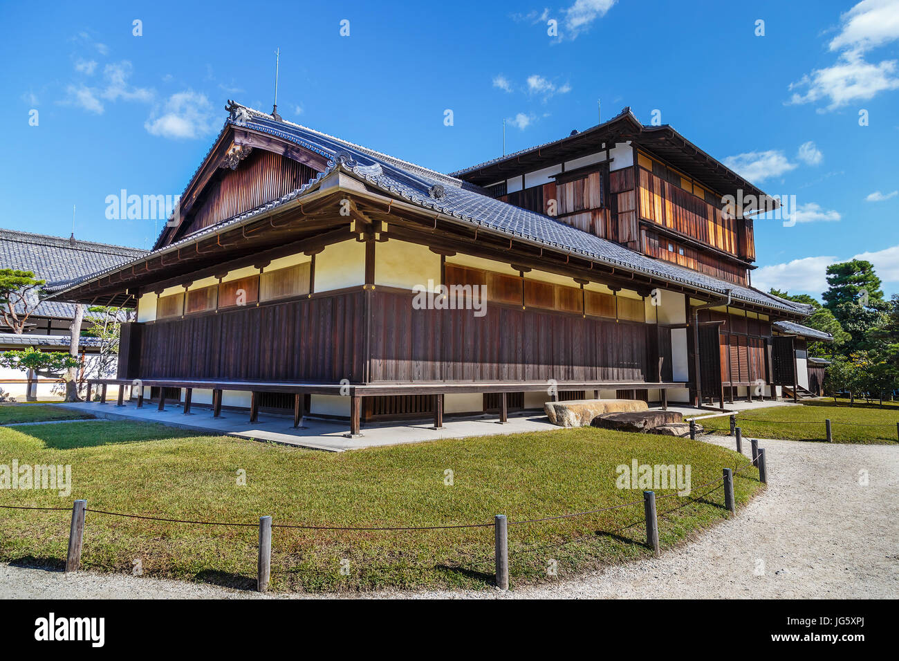 Honmaru Palace at Nijo Castle in Kyoto, Japan Stock Photo