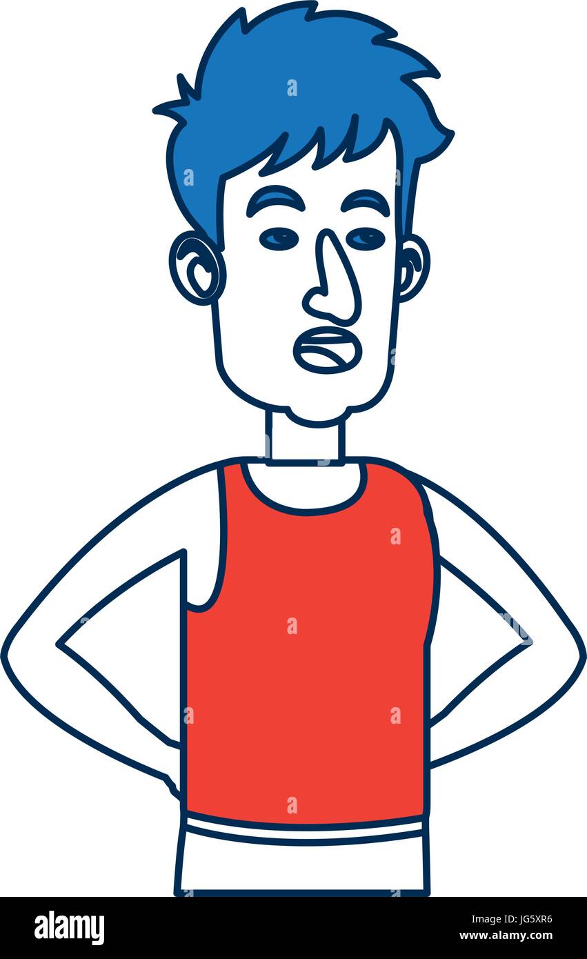 portrait young man character people image Stock Vector Image & Art - Alamy