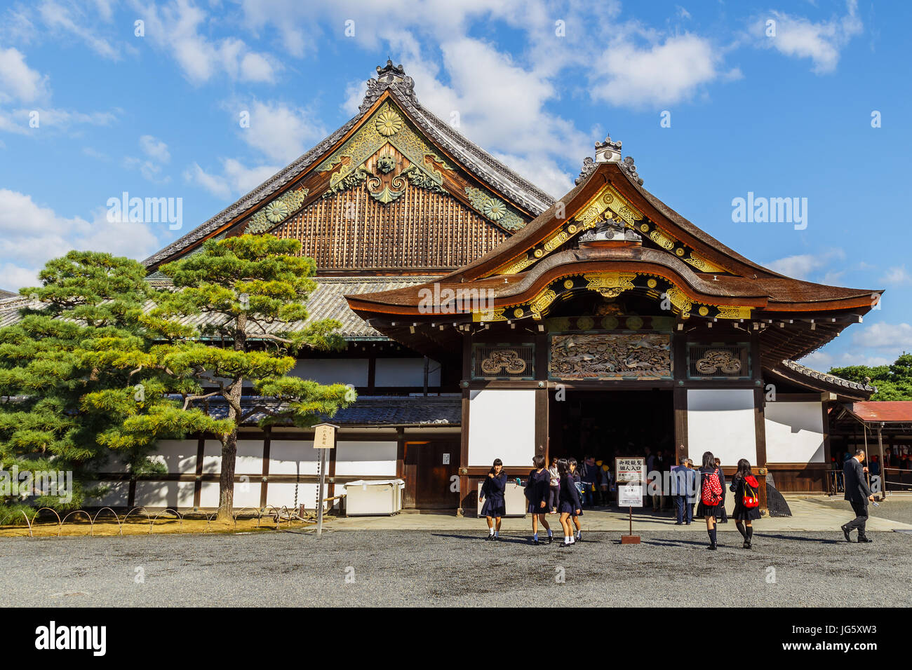 Ninomaru Palace at Nijo Castle in Kyoto, Japan Stock Photo