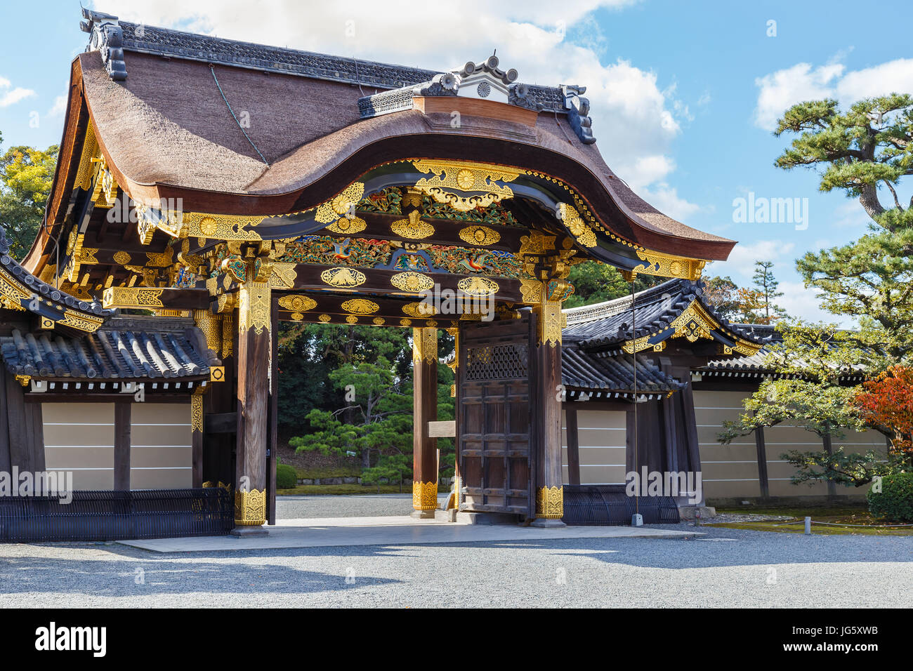 Nijo Castle in Kyoto, Japan Stock Photo