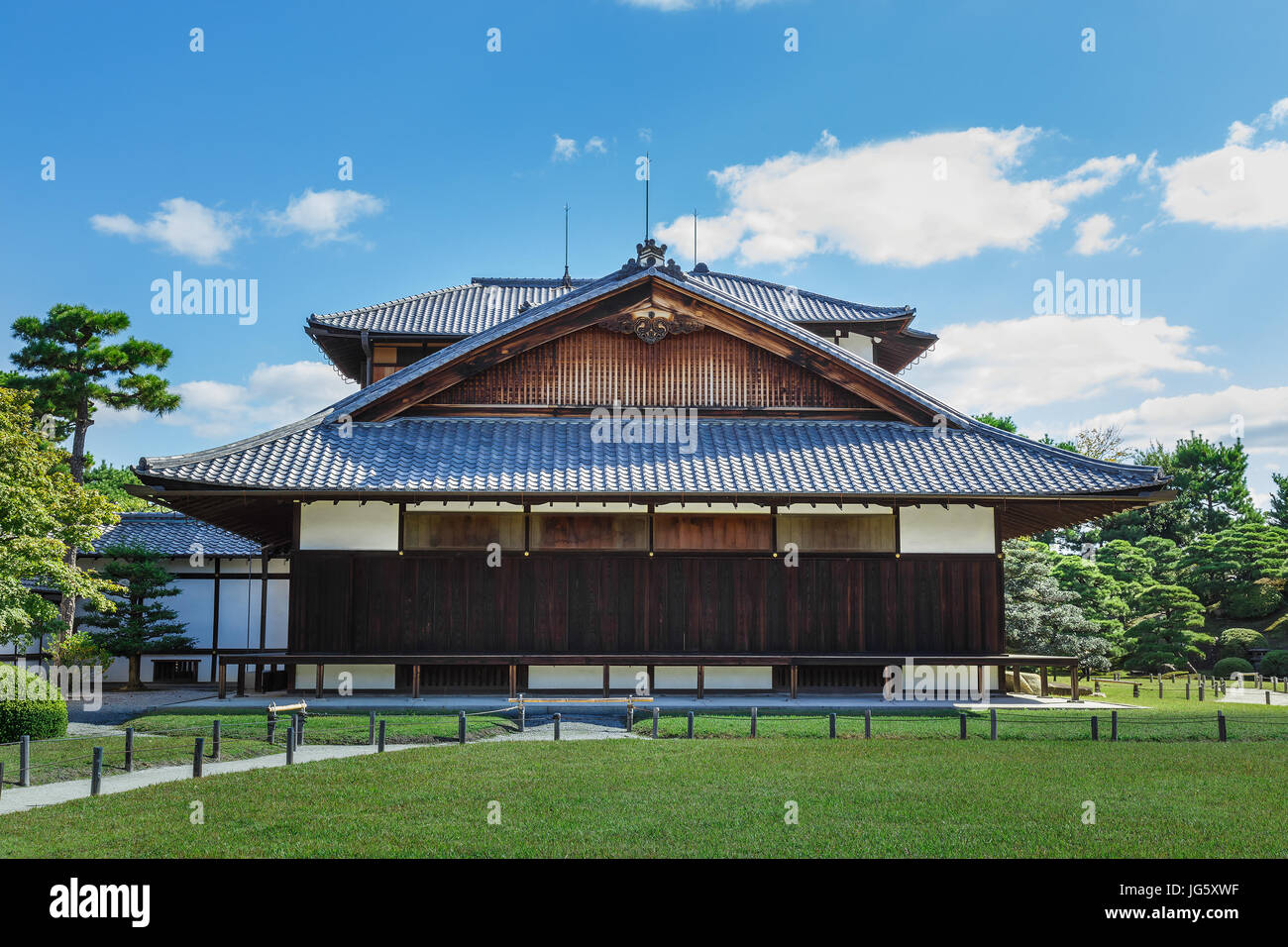 Honmaru Palace at Nijo Castle in Kyoto, Japan Stock Photo