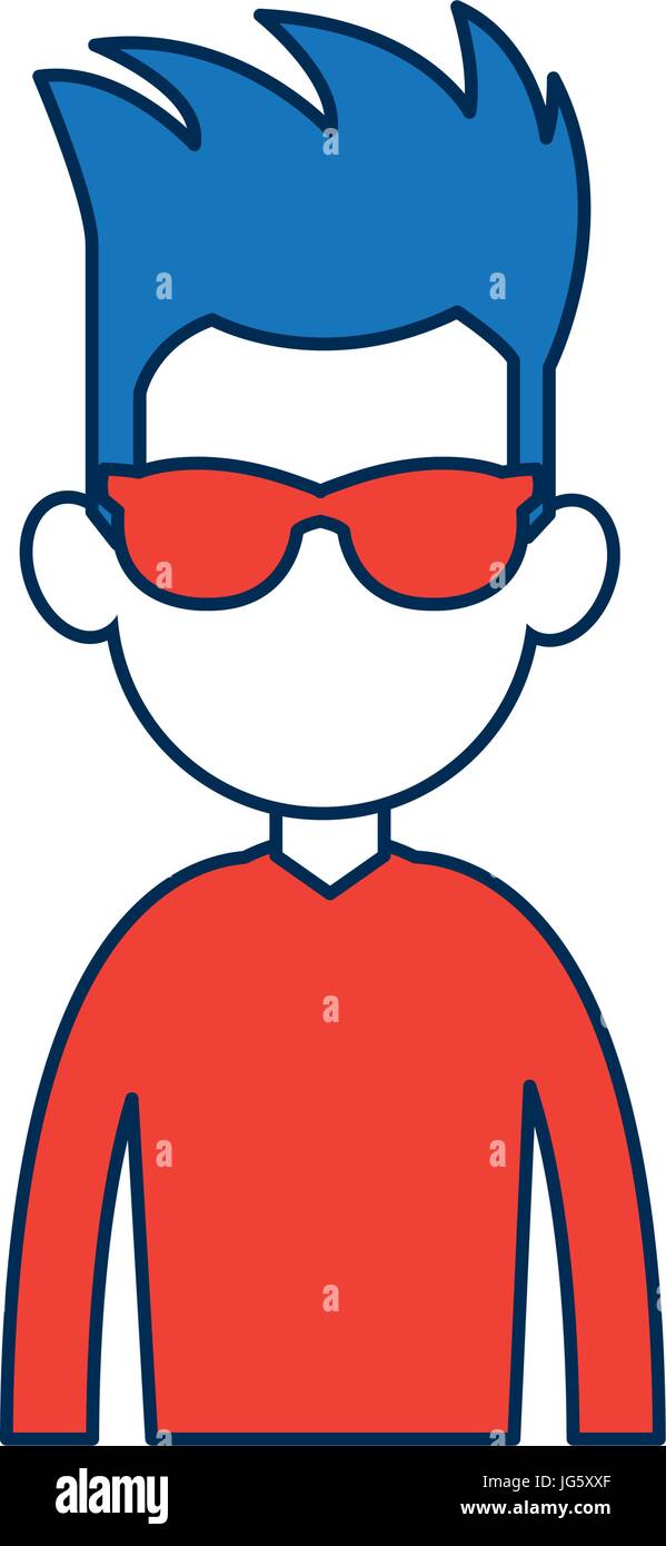 portrait young man character people image Stock Vector Image & Art - Alamy