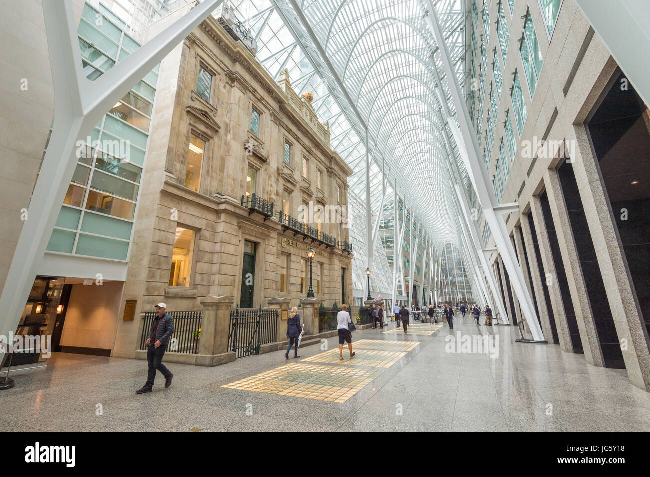 Toronto - Eaton Centre, Brookfield Place, Allen Lambert Galleria, Hockey  Hall of Fame