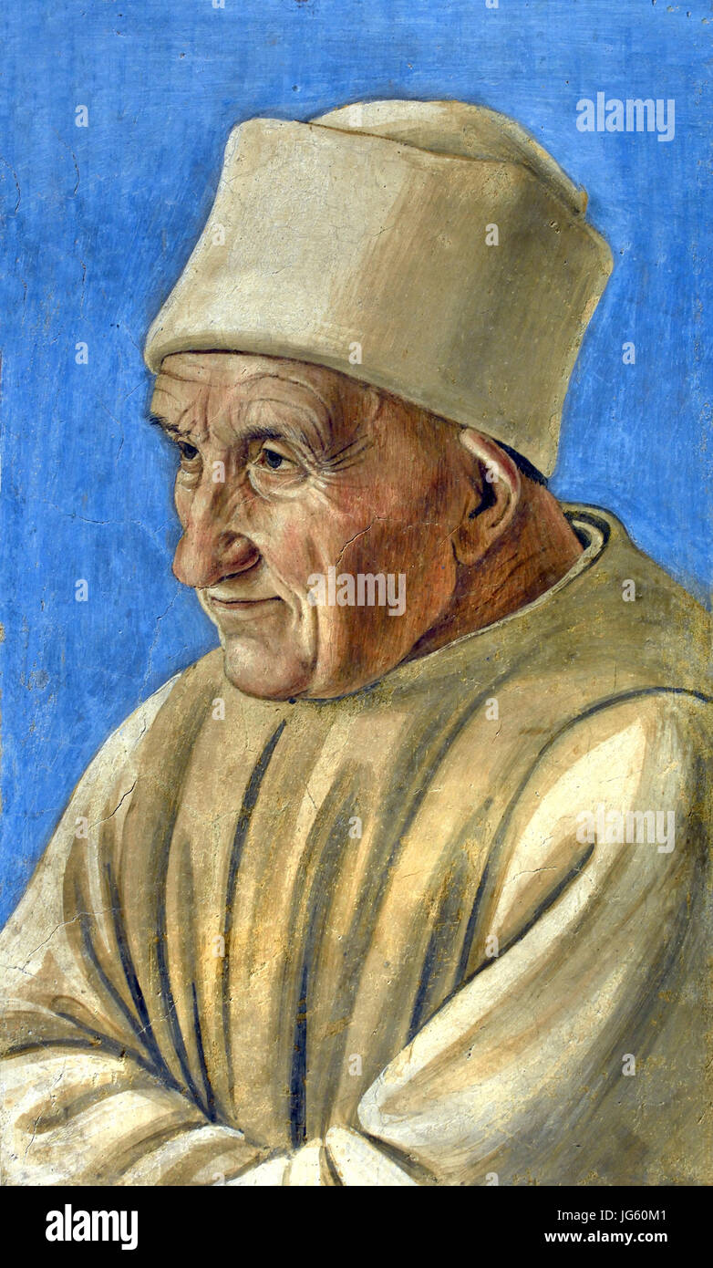 Portrait of an Old Man 1485 Filippino Lippi  (1457–1504)  Florence, Rome, Italy Italian Stock Photo