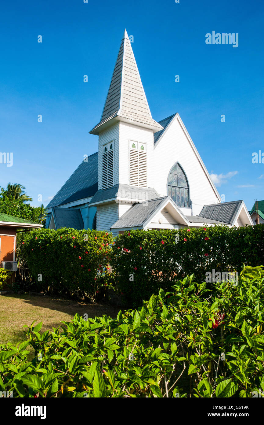 Church in Apia, Upolo, Samoa, South Pacific Stock Photo